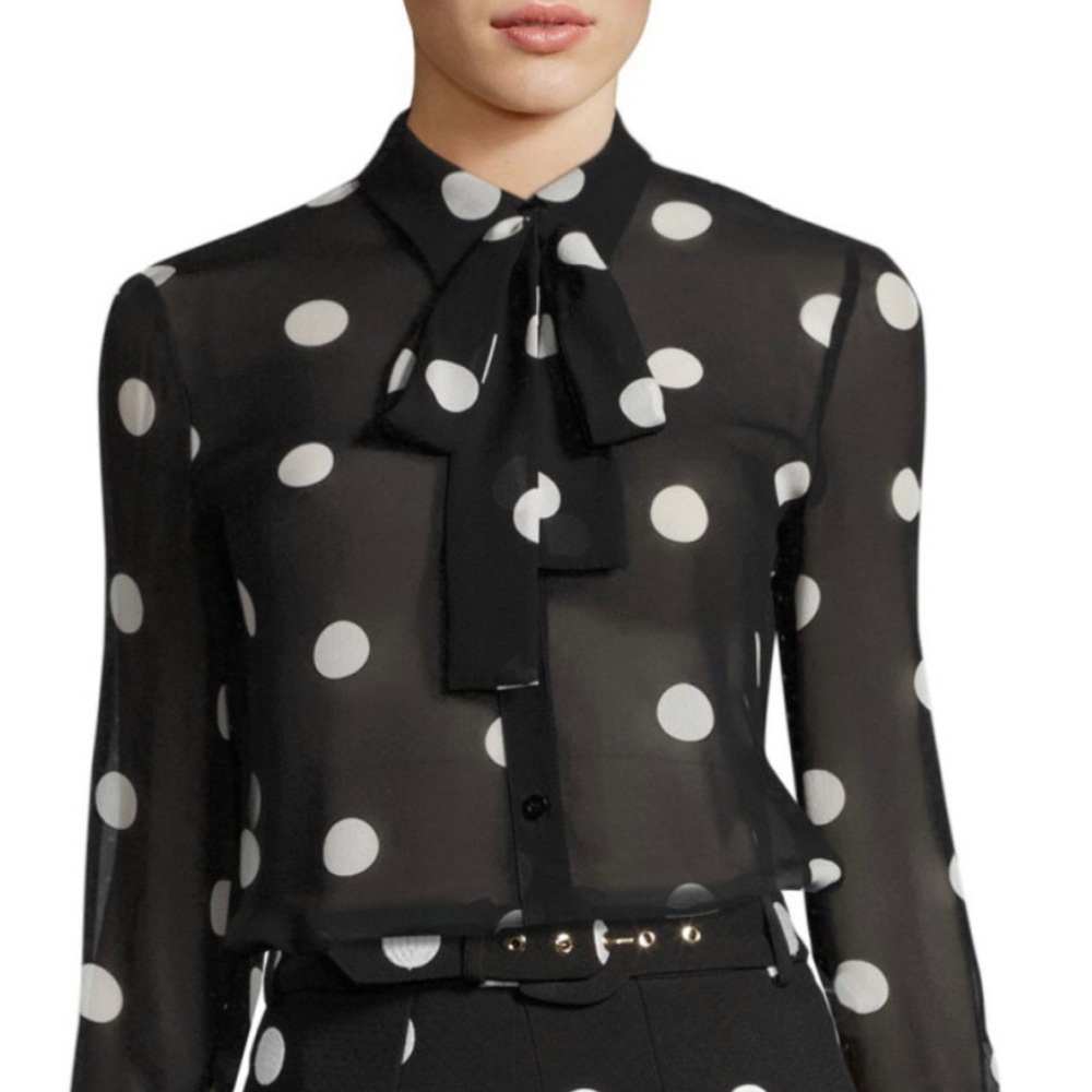 Boutique Moschino Polka Dot Blouse